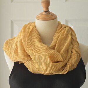 Palacio Bella Moda Neck Ring Infinity Scarf Sparkle Yellow